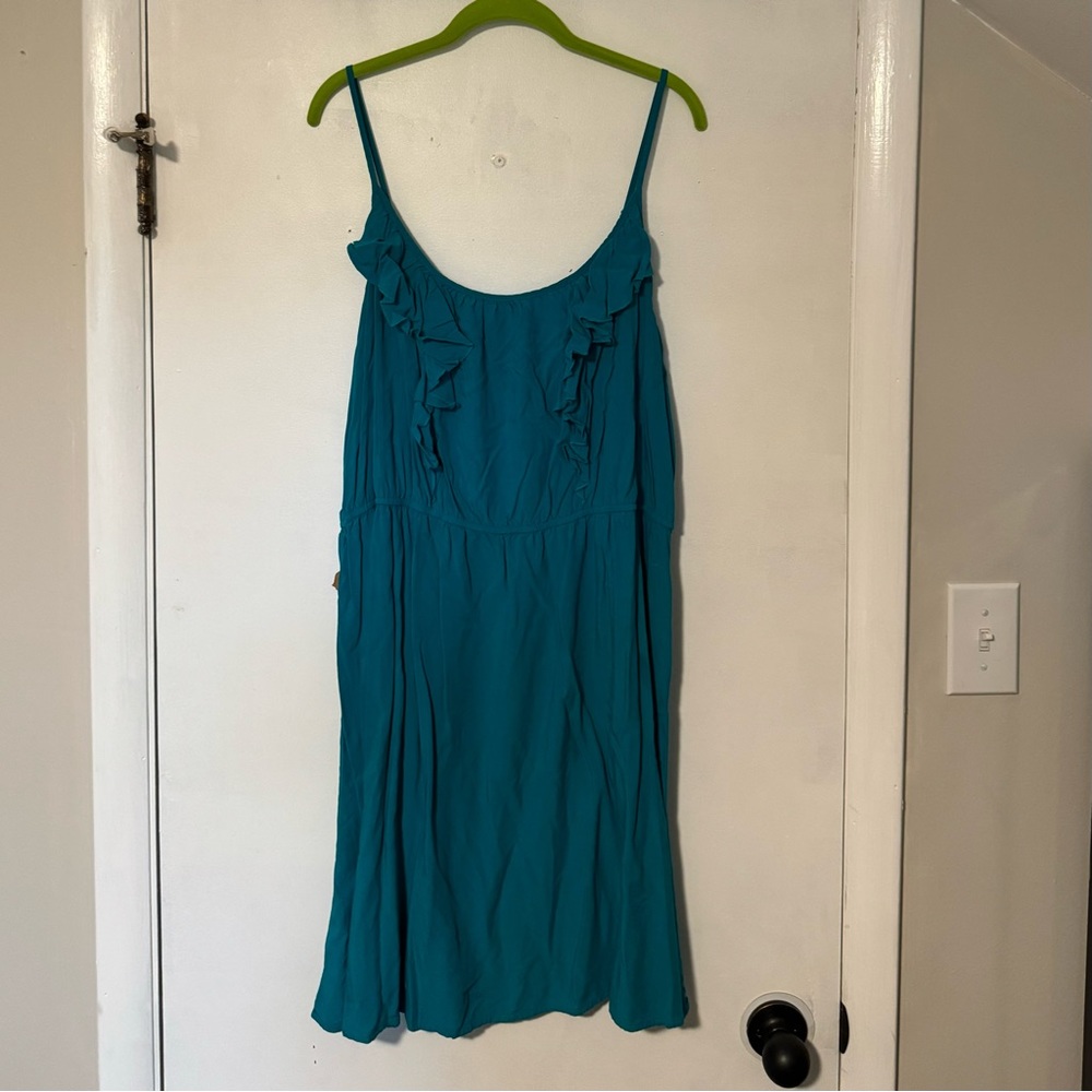 Old Navy XXL Teal Adjustable Strap Dress